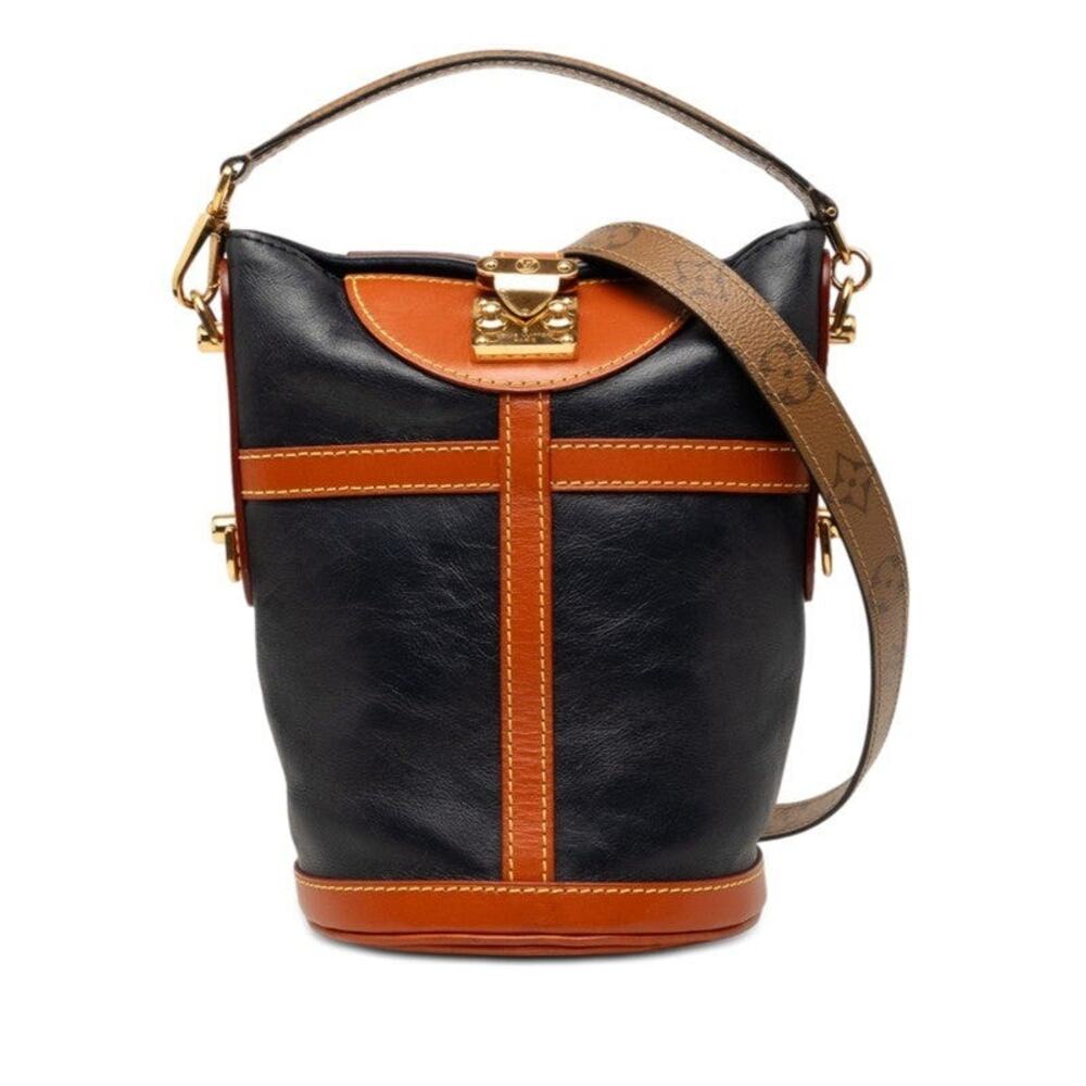 Louis Vuitton Monogram Reverse Travel Handbag Navy